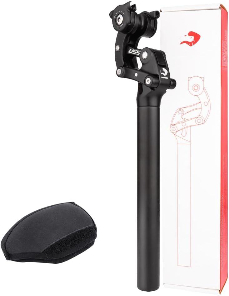 Bibike Safort Suspension Seatpost 27.2/28.6/30.0/30.4/30.9/31.6/33.9mm Seatpost with Cover