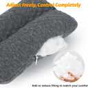 Upgrade Neck Pad Strap Cushion Pillow for Arm Sling Comfort Shoulder Support Pad,Pacemaker Pillow Chemo Port Pillows for Mastectomy,Open Heart Surgery Recovery Gifts Post Surgery (Dark Gray)