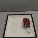 12"x12" Wedding Shadow Box Frame Display Case Kit, DIY Black Valentine's Day Gift Box with Lid Deep Glass Case with Red Velvet Ribbon for Gift Wrapping Craft Keepsake Memory Flower Photo