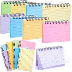 Koogel 400PCS Index Cards, 4x6 Colored Ruled Index Cards with Rings for Back to School, Flashcards Heavy Note Card with Waterproof Covers for Studying Learning School College Office Supplies, 8 Colors (Multicolor)