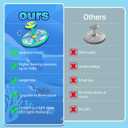 Ocean Sit and Spin Toys for Toddlers 1-3, 360 Rotation Sit n Spin, LED Light & Enlightenment Music, Ideal Christmas, Birthday Gift for Boy/Girl with 3PCS Suction Cup Spinner Toys (Blue)