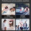 Hidden Camera Detectors, Anti Spy Camera Finder, GPS Tracker Detector, Hidden Devices Detector for Airbnb, Hotels, Bathroom, Home, Office (Black)