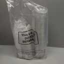 Acellegic 50 Pcs Clear Strawless Plastic Lids Fits for 12, 16, 20 and 24 oz Cups Disposable PET Sipper Cup Lids for Iced Coffee Milkshake Party Supplies (Transparent,95mm)