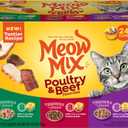 Meow Mix Tender Favorites Poultry & Beef Variety Pack, Wet Cat Food, 2.75 oz Cup (24 Pack) (EXP 02/26/27)
