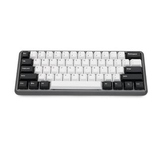 MageGee Portable 60% Mechanical Gaming Keyboard, MK-Box LED Backlit Compact 68 Keys Mini Wired Office Keyboard with Red Switch for Windows Laptop PC Mac - White/Black