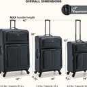 U.S. Traveler Anzio Softside Expandable Luggage with Spinner Wheels, Dark Grey, 2-Piece Set (22/30)