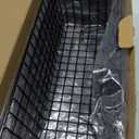 4 Set [EXTRA LARGE] Hanging Wall Mount Storage Baskets w/Adhesive Hooks & Steel Hooks, Multiuse Sturdy Wire Metal Organizing Baskets for Home Kitchen Bathroom Pantry Utility Laundry Organizer, Black