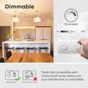 Linkind A19 LED Light Bulbs Dimmable, 60W Equivalent, Energy Efficient 9W, 2700K, 800 Lumens, E26 Standard Base, Lighting for Bedroom Living Room Home Office, 6 Packs