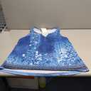Tank Tops for Women Summer Tops Casual Button Down Shirts Loose Fit V Neck Sleeveless T Shirts XL Blue
