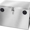 Lockable Car/RV/Marine Battery Box, Adjustable Stainless Steel Battery Relocation Kit for Trailer, Boat, Trolling Motor, Kayak (Group 24-31)