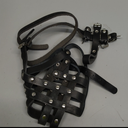 CollarDirect Dog Muzzle German Shepherd Dalmatian Doberman Setter Leather Basket Medium Large Breeds (Black, Large)