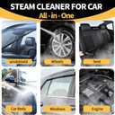 Steam Cleaner, 6 Steam Levels, 42oz Tank & 11 Pieces Accessories, 1500W High-Temperature Steam Cleaner for Home, Steamer for cleaning Car, Tile, Floor
