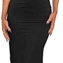 LILLUSORY Womens Summer Casual Slip Dresses Spaghetti Strap Double Lined Bodycon Maxi Dress, XL