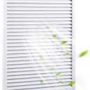 Blulu 24'' x 30'' Decorative Gable Vent Heavy Duty Cold Air Return Attic Vent Cover for Walls Shed Crawl Space Houses Garage Various Home Decoration