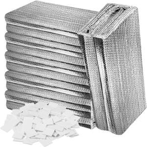 16pcs 24"x 47" Garage Door Insulation Kit for 2 Car, 6mm Thick Double Bubble Panels Reflective Aluminum Foil Summer&Winter Barrier Sheets for Garage Greenhouse Attics Walls