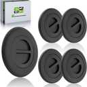 68225506AA Bed Plug Cover Kit Fit for Dodge Ram 1500 2500 3500 Pickups 2014-2019, Hitch Covers for Truck with 5th Wheel Gooseneck Towing Setups