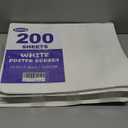 TUXIYA 200 Pack White Poster Board,13.5" x 17.5" White Poster Paper Bulk,250GSM/92LB Heavy-Weight Blank Poster Board for Arts,Craft,Projects Presentations,Drawing Scrapbooking