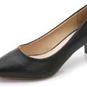 Stunner Women's Classic Fashion Pointed Toe Low Heel Dress Pumps Shoes 9.5