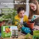 AAwipes Soil Test Kit for 4-in-1 pH, Nitrogen(N), Phosphorus(P), Potassium(K) Levels 40 Tests for Garden, Lawn, Yard & Plant Care Reliable Nutrient Tester with Sampling Accessories