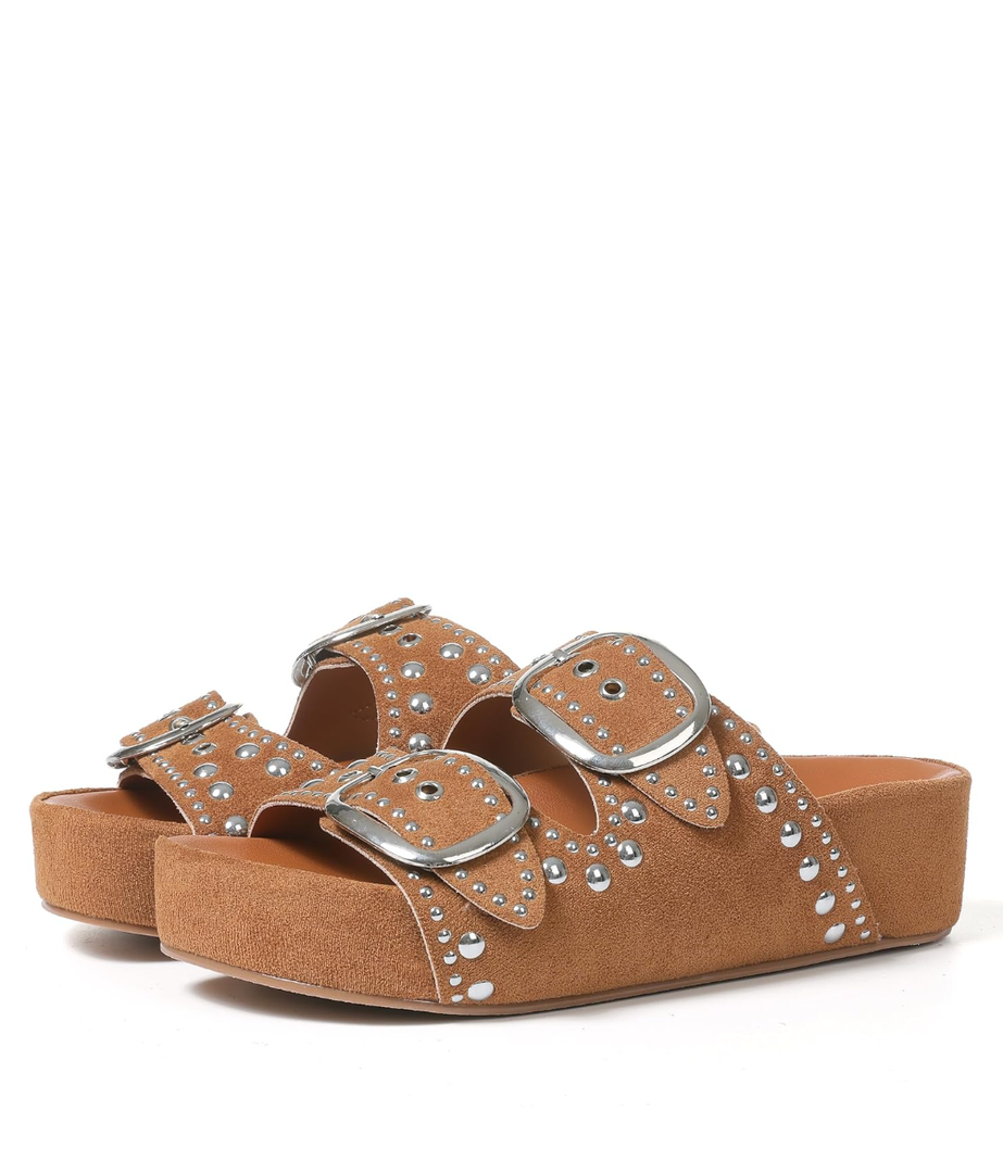 Platform Sandals For Women Raffia Espadrilles Open Toe Flatform Sandals Slip On Slide Sandals Casual Woven Sandals Summer Beach Sandals, 8