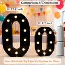 Pooqla 40th Birthday Decorations for Men Women, Large 12.6 in Tall Light Up Numbers for Party Decorations Table Decor, Big Marquee Numbers 40th Birthday Gift for Men Women Wedding Anniversary Decor