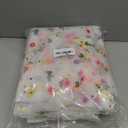 BINBE 12pcs Daisy Spring Table Runner Embroidery Gauze 10FT Florals Seasonal Tulle Holiday Birthday Kitchen Dining Table Decor for Home Party Ivory