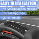 PU Leather Rear Seat Fender Bib Cover for Harley Softail Springer Heritage Classic EFI FLSTCI 2006-2017 (Rivet)