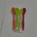 Shappy 4 Pieces Silicone Mixing Spoon Spatula Scrapers for Cooking, 10.6 Inch Heat Resistant Large Non Stick Basting Utensil for Mixing, Baking, Serving and Stirring(Spoon,Bright Color)