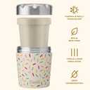 S'well Stainless Steel Ice Cream Chiller, 16oz, Sweet Sprinkle, Triple Layered Vacuum Insulated Container Keeps Ice Cream Frozen For Up To Four Hours, BPA Free