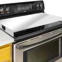 Stainless Steel Gas Stove Top Cover, Noodle Board Cooktop Cover, Kitchen Organizer for Gas and Electric Stove Range Expanding Kitchen Space, Large Size 36"x 23.6"x3", Sliver