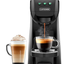 Warriors1 Single Serve Coffee Maker for Keurig K Cup, Espresso Machine for Nespresso Original, Dolce Gusto Pods, Ground Coffee, Cappuccino & Latte Coffee Machine, 20 Bar Espresso Maker, 3 Brew Sizes