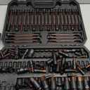 112-Piece Torx and Allen Bit Socket Set, 1/4", 3/8",1/2" Drive Bit Socket Set with Ratchet Wrench, Adapters, Extra Long & Tamper Proof torx/Hex/Ball End Hex/E-torx, SAE & Metric