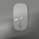 Mouse for Laptop Wireless Bluetooth - MacBook Air Mac Pro PC iPad Optical Rechargeable Silent Mouse with Jiggler Dual Mode Switch Bluetooth 5.2/3.0 and 2.4GHz USB-A and Type-C Receiver White