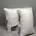 ROYALE LINENS 14 x 22 Pillow Insert - Down Alternative Throw Pillows Insert - Square Pillow Pack of 2 White - Bed & Couch Pillows - Inner Cushion for Bed, Cushion for Living Room - Shams Stuffer