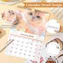 4 x 2026 calendar-wall calendar January-December Calendar Pet Theme wall calendar 11.7 x 8.2 Wall Calendar ffor Office Home Planning & Organizing