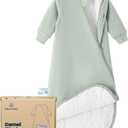 kaiya baby Unisex Sleeping Bag for Babies and Toddlers 2.5 Tog Sleep Sack, Long Sleeve Sleep Sack, Wearable Blanket Baby (0-6M, Pea Green)