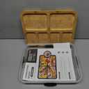 Renmxj Charcuterie Board with Clear Lid, Travel Portable Cheese Board Charcuterie Boxes Cutting Boards for Kitchen, House Warming Gifts New Home, Gifts for Women (6 Compartments Black)