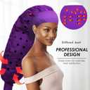 TEPENAR Hair Dryer Bonnet Attachment: Upgraded Extra Large Hooded Dryer Adjustable Hair Dryer Caps - Easy to Use for Natural Curly Textured Hair Care Styling Fast Drying - Purple
