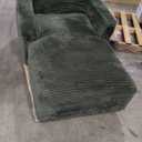 KEIKI Indoor Single Chaise Sofa, Modern Corduroy Lounger, Comfortable Reclining Sleeper Chair for Balcony, Corner, or Relaxation Area, 60"L 40"W