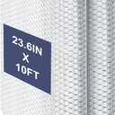 DGSL Double Reflective Bubble Foil Insulation Foam, 23.6 in X 10 FT Aluminum Foil Thermal Insulation Radiant Barrier for Window, Garage Door, RV, Roof