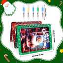 FINGOOO Xmas Water Coloring Books, 5 Pack Watercolor Painting Craft Kits for Kids Drawing Activities Toys Gifts Christmas Stocking Stuffers