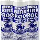 Bird-X Bird Proof Gel, Sticky and Transparent Clear Gel, Long-Lasting and Easy to Use, Each Tube Covers 10 Linear feet, Pack of 3 Tubes (10 fl. oz. Each)