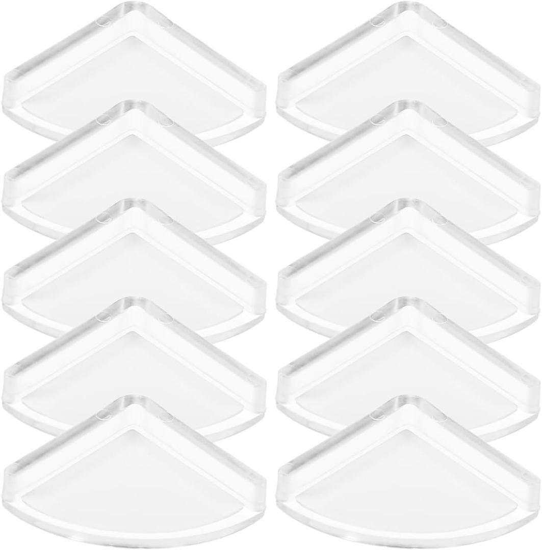 TEHAUX Baby Corner Protector Soft Transparent Silicone Edge Guards 1.18 Inch Clear Table Corner Bumpers Child Proofing Safety for Furniture Edges