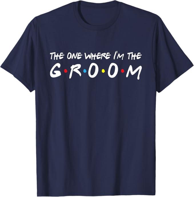 I'm The Groom Bachelor Party Stag Groomsmen Getaway Wedding T-Shirt (Small)