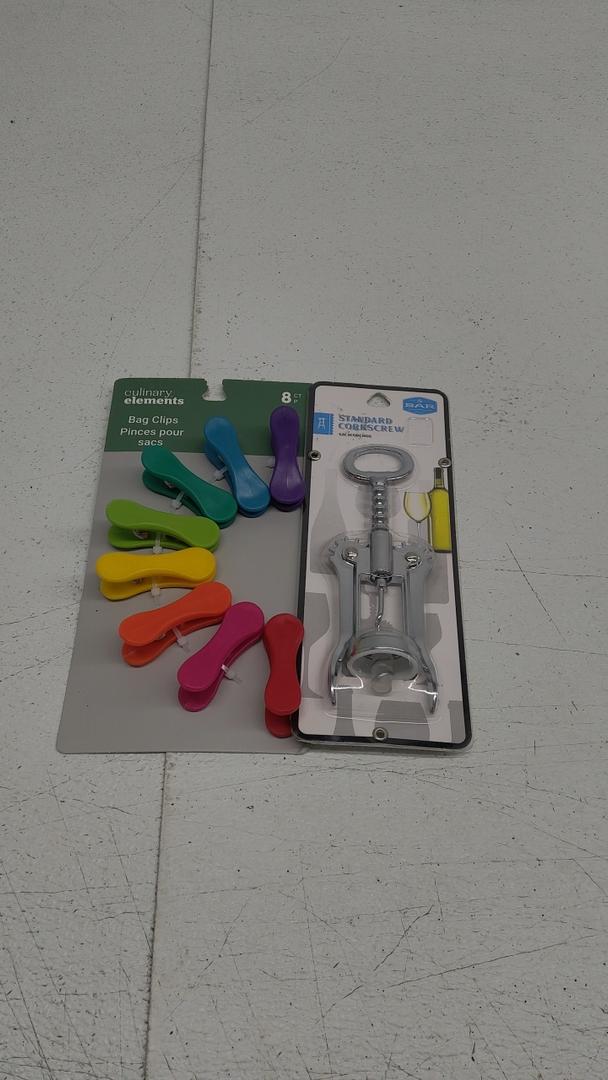 JACENT CULINARY ELEMENTS RAINBOW BAG CLI AND  Standard Corkscrew