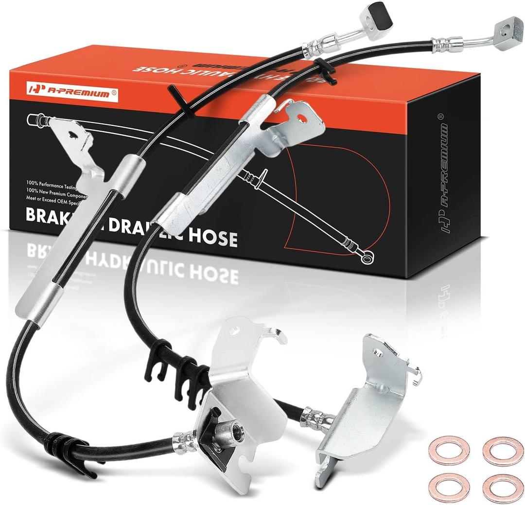 A-Premium Brake Hydraulic Hose Replacement for Jeep Wrangler 2018-2023, Rear Left and Right