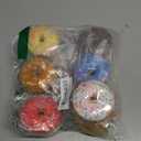 7Pcs Fake Donuts, Artificial Soft PU Realistic Donut Decor, Non-Edible Display Props Doughnuts Cakes Desserts Food Bread for Bakery Shop Wedding Photography Decoration Model Kitchen