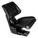 Universal Tractor Driver's Side Suspension Seat for Massey Ferguson Tractors 230, 231, 234, 234H, 234S, 235, 240, 245, 250, 254, 255, Black