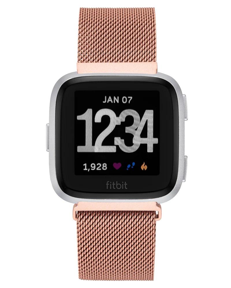WITHit Fitbit Versa Rose Gold Mesh Band
