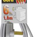 Prime RD100306L 3-Pole 3-Wire SRDT 30A 125/250-Volt Dryer Cord, Gray, 6-Feet